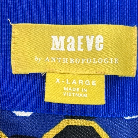 Maeve by Anthropologie Contrast Midi Shirt Dress Size XL - Picture 3 of 15